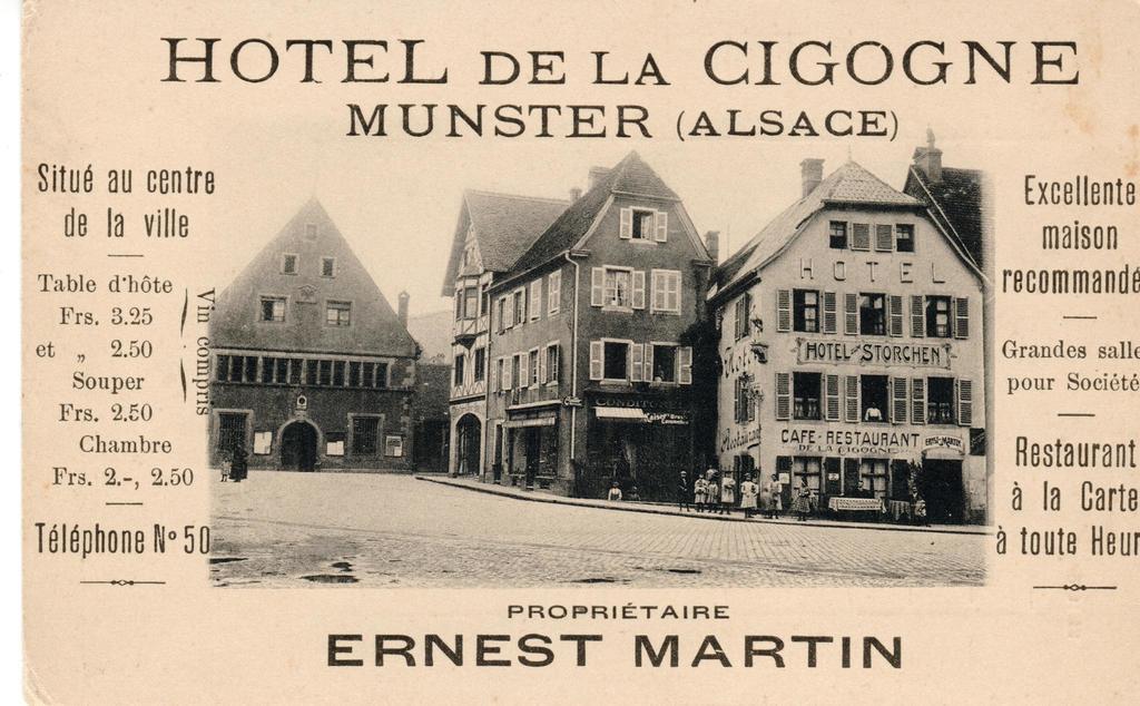 Hotel Restaurant La Cigogne Munster  Dış mekan fotoğraf